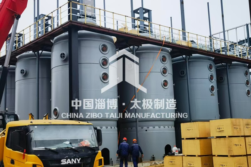 行業頭條：太極制造 9 萬升大型搪玻璃反應釜安裝現場報道?